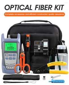 Fiber Optic Equipment FTTH Tool Kit With Optical Power Meter And 10MW Visual Fault Locator AUA S2 Cleaver