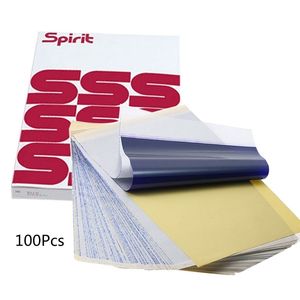 Other Tattoo Supplies 100 Sheets Tattoo Transfer Paper A4 Size Thermal Stencil Carbon Copier Spirit Stencil Carbon Drop 230907