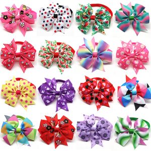 Dog Apparel Handmade Bulk Pet Bow Tie Bright Dogs Pets Accessories Cute Bowties Grooming Products Shop Supplies 230906
