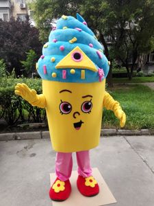 Cupcake icecream mascot costume fantasia personalizada anime kits mascote fantasia vestido carnaval costume41308