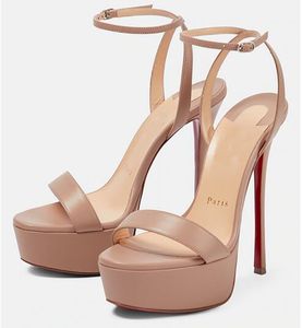 Модные женские сандалии, туфли на платформе, сексуальные туфли на каблуке с запахом сзади, свадебные туфли с соломенными ногтями, повседневные женские туфли-лодочки EU35-43