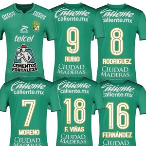 23-24 Leon Futbol Formaları Özelleştirilmiş Meksika Kulübü Thai Kalite Futbol Üniforma Evi 18 F.Vinas 7 Moreno 9 Rubio 8 Rodriguez 16 Fernandez Özelleştirilmiş King kapaklar Giyim