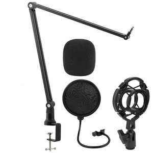 Adjustable Boom Arm Stand Metal Suspension Scissor Microphone Stand for Blue Yeti BM800 USB Condenser Mic