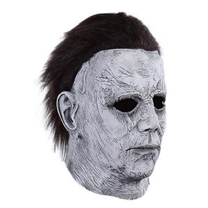 Halloween Michael Myers Killer Mask Cosplay Horror Sanguinante Maschere in lattice Casco Carnevale Masquerade Party Costume Puntelli GC2288