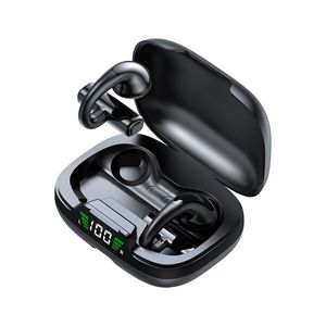 TWS JR03 echte kabellose Kopfhörer, Clip-on-Kopfhörer, Bluetooth-Headset, 9D-HiFi-Stereo-Sound, Geräuschunterdrückung, Touch-Steuerung, Gaming-Ohrhörer