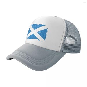 Cappellini con bandiera scozzese vintage - Berretto da baseball scozzese retrò visiera termica compleanno spiaggia schiuma cappelli da festa uomo donna