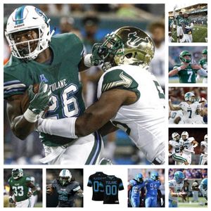 Tulane Yeşil Dalga Futbol Forması 93 Elijah Champaigne 94 Eric Hicks Jr. 32 Bailey Despanie 72 Trey Tle 52 Tyler Grubbs 6 Darius