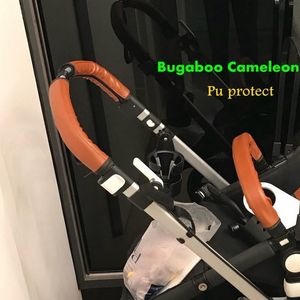 Аксессуары для колясок Penutup Pegangan Kereta Bayi untuk Bugaboo Cameleon 1 2 3 Plus Aksesori Case Pelindung Pu Sandaran Tangan Kustomisasi 230907