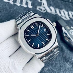 Mens Luxury Watch Otomatik Paslanmaz Erkek Mekanik Saatler Montre De Luxe Business Holluwatch ReloJ Hombre Safir Paslanmaz Çelik Kutu Mavi Su Geçirmez