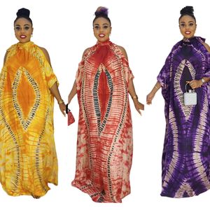 Artı boyutu elbiseler ücretsiz stil Afrika ulusal özellikleri klasik desen şifon omuz dışı stand-up yaka artı boyutu elbiseler 230907
