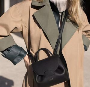 Yüksek son moda deri le cyme mini büyük el çantası tam tahıl deri tasarımcı manyetik toka kadın el çantası büyük kapasiteli el çantası