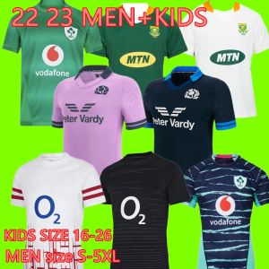 2023 Yeni İrlanda Rugby Jersey Sweatshirt İskoçya İngilizce Güney İngilteres İngiltere Afrika Evi Uzakta Erkek ve Çocuk Kiti Alternatif Afrika En Kalite Rugby Gömlek S-5XL