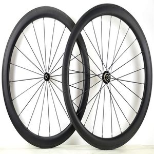 700C 50mm depth road bike carbon wheelset 25mm width clincher carbon wheels with powerway R36 hub UD matte finish2513