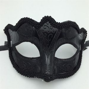 Siyah Venedik Maskeler Maskerade Parti Maskesi Noel Hediyesi Mardi Gras Man Kostüm Seksi Dantelli Sivil Gilter Kadın Dans Maskesi G5633018