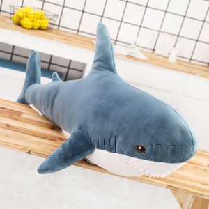 Bedding Sets 140CM Big Soft Simulation Cute Shark Bed Kit Plush Toys 230909