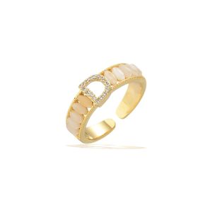 Klasik Altın Kaplama Mektup D Yüzük Fashion Band Tuğla Yüzük Vintage Charm Halkalar Düğün Partisi Vintage Ring Takı Toptan