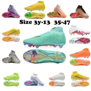 Phantom Luna Elite FG Football Boots Mens Kids Lunas Soccer Cleats Shoes 2023 Youth Boys Girls lunar GX 2 Cleat American Foot Ball Boot Orange Green Blue Size 3Y-13 35-47