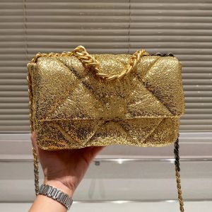 Tasarımcılar Klasik 19 Flep Crossbody Çantalar Çantalar Fransa Marka 9a Kalite Kapitone Matelasse Bling-Ling Kadınlar Zincir Omuz Çantası Tates Lüks Tasarımcı Çantalar Cüzdan