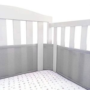 Bed Rails Mesh Breathable Cot Bumpers Baby Protector Universal Fence for born Solid Colors All Seasons 230909