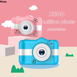 Toy Cameras Kids Camera Mini HD Digital Zoom 35 Inch Large Screen Front Rear Dual Toys Children Birthday Gift for Boys Girls 230911