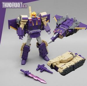 Brinquedos de transformação Robôs MFT MS28 MS-28 Blitzwing Thunderbolt Transformação Mini Pocket Action Figure Robot Model Collection Deformed Toys Gift 230911