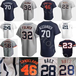 2023 Custom top S-4XL Baseball Jersey 28 Javier Baez 24 Miguel Cabrera Jonathan Schoop 8 Robbie Grossman Niko Goodrum Eric Haase Akil Baddoo Jerseys