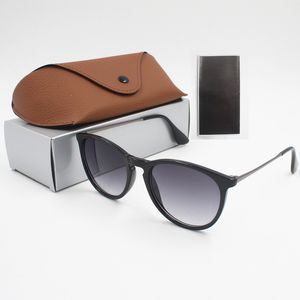 Güneş gözlükleri serin gözlük moda gözlükleri güneş gözlüğü tasarımcısı bayanlar çanta siyah metal çerçeve koyu 50mm unisex yuvarlak ışınlar bant güneş gözlüğü