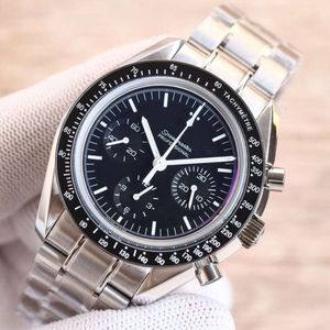 luxury men speedmaster watch omeg chronograph auto watches Back transparent 96K8 high quality mechanical chronograph montre omg luxe with box