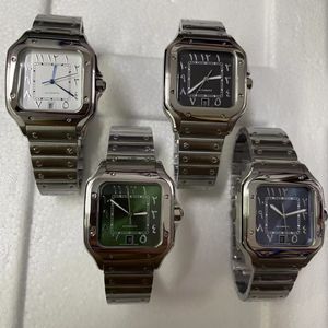 Novos relógios relógio de luxo quadrado homem 40mm genebra genuíno movimento mecânico clássico masculino relógio de pulso ca01-2