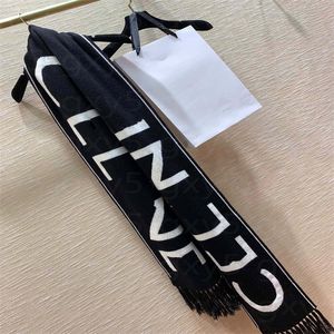 Shawl Scarves Scarf Designer Scarfs Brand Shawls Cotton Long Necks Winter Wool Women Wraps Striped Plaid Letter Printed Headscarves Size 180*35cm 9J0Z