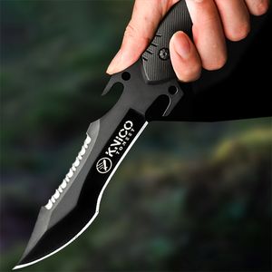 Knife self-defense outdoor survival knife sharp and high hardness field survival with a straight knife blade