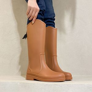 Yağmur botları kadınlar için yüksek kauçuk botlar kadınlar için su geçirmez iş bahçe galoshes kadın yağmur ayakkabıları kadın yağmur botları botas de caza espanolas 230912