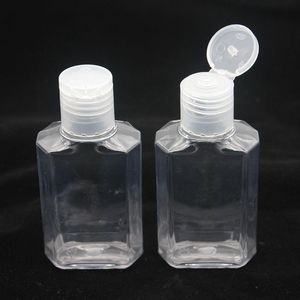 60ml boş el dezenfektan jel şişe el sabunu sıvı şişe açık sıkışmış evcil hayvan alt şişe dbtqb