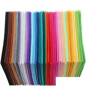 Fabric Arrival 40Pcs 15X15Cm Non Woven Felt 1Mm Thickness Polyester Cloth Felts Diy Bundle For Sewing Dolls Crafts1 Drop Delivery Ap Ot4Wz