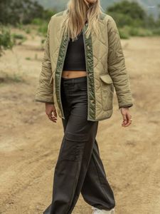 Jaquetas femininas jaqueta de inverno preto mulheres demi-temporada roupas de moda coreana casaco vintage solto quente acolchoado casacos feminino streetwear