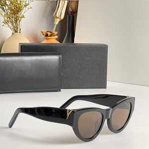 Роскошные солнцезащитные очки для женщин и мужчин. Дизайнерские очки в одном стиле. Классические очки «кошачий глаз» в узкой оправе. Модные солнцезащитные очки для уличных фотографий SLM94.
