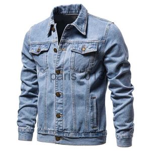 Men's Jackets Jean Jacket Men 2021 Spring New Style Boutique Pure Cotton Fashion Blue Black Mens Casual Denim Jacket Slim Cowboy Coat X0710 x0913 x0913