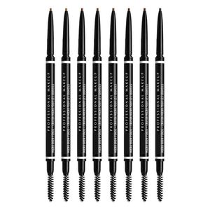 Брендовый профессиональный макияж, карандаш для микро бровей, карандаш Mirco Pour Les Sourcils, 7 цветов, темно-серый, шоколадный, черный, крутой, пепельно-коричневый, ручка для бровей, 0,09 г
