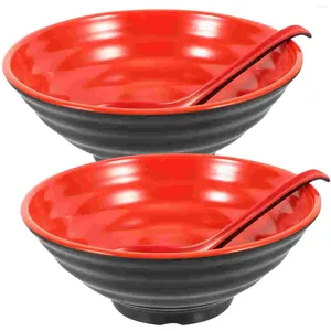 Bowls Ramen Bowl Set Large Serving Kitchen Noodle Container Dessert Household Soup