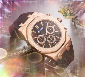 Мужские часы с винтовым верхним корпусом, автоматическая дата, роскошные японские кварцевые часы с резиновым ремешком из нержавеющей стали, набор шнековых хронографов, наручные часы relogio masculino