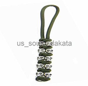 Anahtar Yüzükler 550 Paracord Keychain Kull Knife Lanyards Gümüş Alaşım Kafatası Boncukları Anahtar Kafatası Paracord Anahtarı6252897 X0914