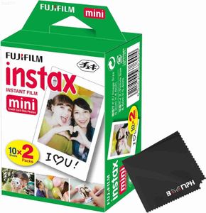 Film Fujifilm Instax Mini Instant Camera Film 20 Shoots Total (10 Sheets x 2) - Capture Memories Anytime Anywhere - Boomph Kit L230914