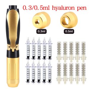 0.3ml 0.5ml Ampoule Baş Adaptörü Uçu Güzellik Makyaj cihazı ile mezoterapi tabancası için 2in1 Hyaluron Pen