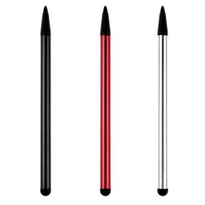 Taşınabilir Universal 2 1 Telefon Tablet Dokunmatik Ekran Kalem Dirençli Kapasitif Stylus Kalem Cep telefonları için Samsung Tabletler Dizüstü Bilgisayar Kalemleri