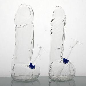 El yapımı 2 beden yeni yapay penis model cam sigara su bong boru/şeffaf dick şekil su bardağı sigara içme borusu/cam sigara nargile borusu