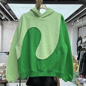 Erkek Hoodies Sweatshirt Kazak Erl Vintage Swirl Hoodie Erkekler Kadın Düzensiz Patchwork Polar Justin Bieber Hoody Sweatshirts 230914