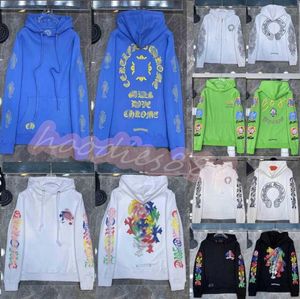 Moda lüks erkek ceketler tasarımcı fermuar sweatshirtler kalp at nalı çapraz baskı marka ch hoodies kadın kromları ceket rahat kazak gevşek kazak ceket t5i