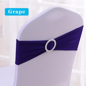 100pcs Sandalye Band Streç Elastik SPANDEX Sandalye Yay Yüzük Yuvarlak Yüzük Düğün Dekorasyonu Noeud de Chaise Mariage286m