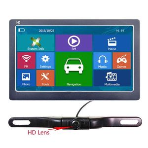 Araba GPS Aksesuarları 7 inç Navigator HD 800x480 LCD Touch SN Bluetooth Avin Truck Navi Kablosuz Yedek Kamera Sistemi Damla Desen Dhewj