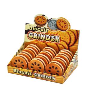 Grinder in metallo per biscotti, forma 55 mm, smerigliatrice per biscotti, tabacco, 2 strati, fiori secchi, erbe aromatiche, regalo divertente per gli uomini